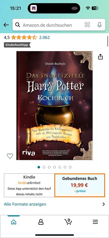 Harry Potter Kochbuch Geschenk Geschenk in Uetze