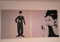 Ikea Leinwand Bilder Audrey Hepburn Charlie Chaplin Bayern - Sulzberg Vorschau