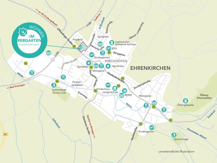 Wohnen und wohlfühlen: 2-Zi-Erdgeschosswohnung mit Südausrichtung #201 in Ehrenkirchen