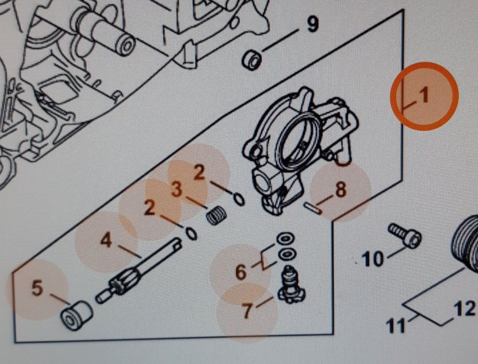 neue original Ölpumpe für STIHL MS 462, Gratisversand in Dautphetal