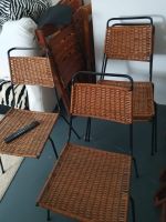 Vintage Eisen-Rattan Stühle Bayern - Schweinfurt Vorschau