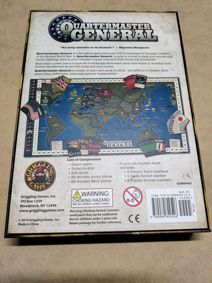 Quartermaster General: World War II 2 WW Brettspiel in München