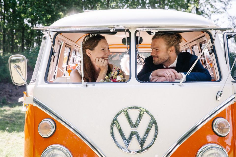 Wunderschöner VW T1 Bulli als Hochzeitsauto in Mauritz