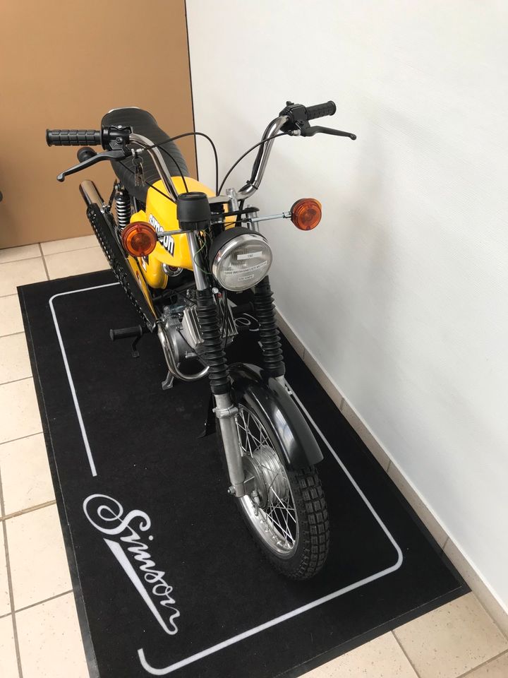 Simson S51 Enduro Gelb NEUER MOTOR 50ccm 60km/h Papiere Vape NEU in Calbe (Saale)