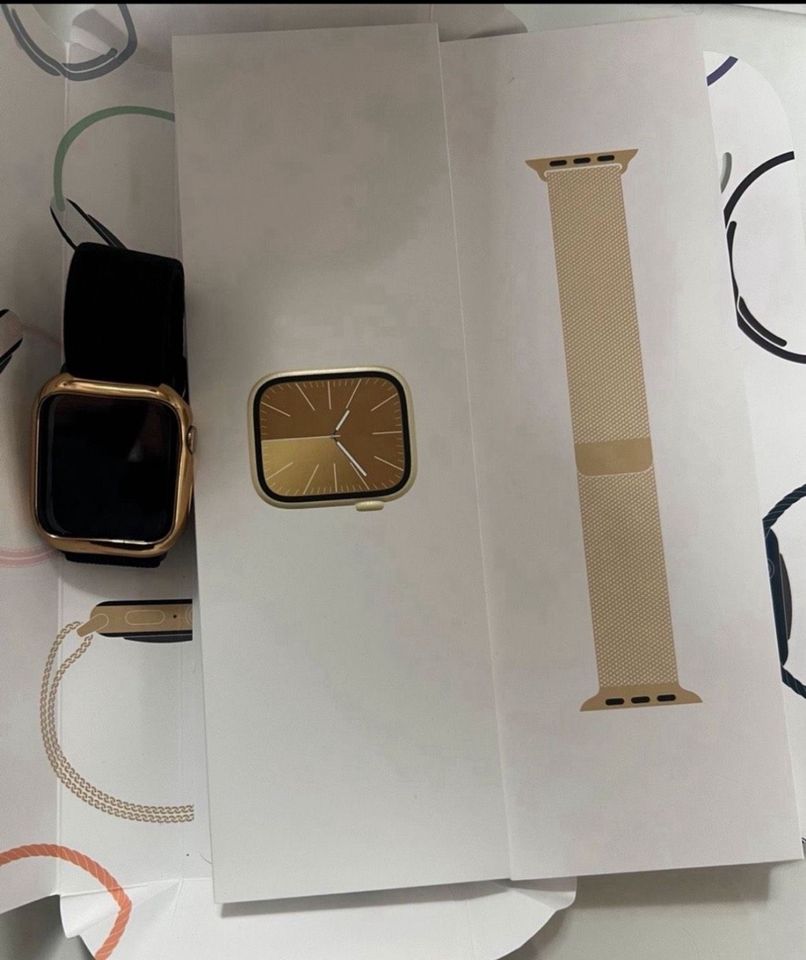 Apple Watch Series 9 (GPS + Cellular, 45 mm) Gold in Lehrte