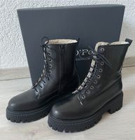 Marc O’Polo Stiefel Plateau Leder schwarz gefüttert Neu Gr. 40 Hessen - Hünfelden Vorschau