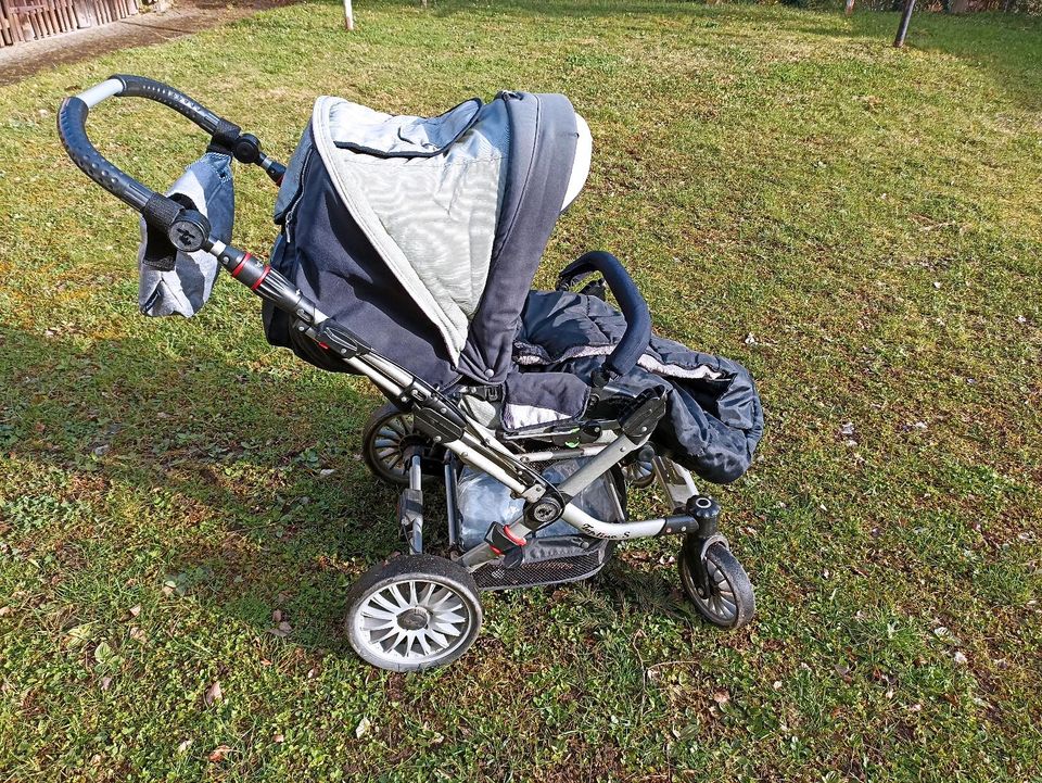 Kombikinderwagen 3 in 1 Hartan Topline Babytrage, Regenschutz in Gerolzhofen