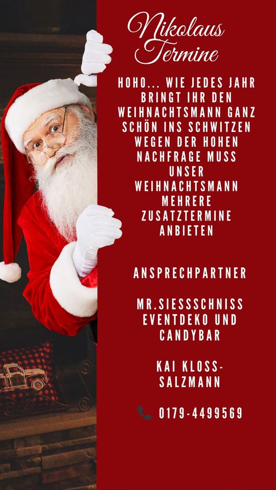 Nikolaus/ Weihnachtsmann buchen in Neunkirchen