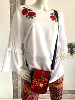 2T-weiße Bluse ALBA MODA 42+Ledertasche GUADELOUPE(NEU) Kr. Dachau - Dachau Vorschau