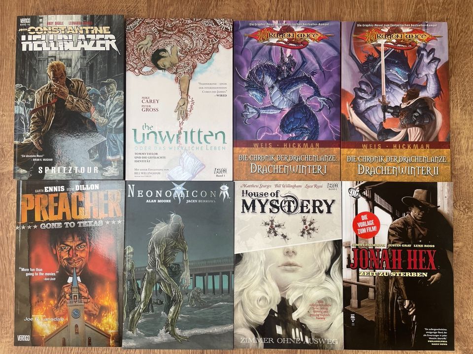 Diverse Comics (Ennis, Moore, Willingham, …) in Schwabach