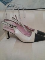 Sonja Rykiel High Heels Leder schwarz /beige Gr.40 Bayern - Ingolstadt Vorschau