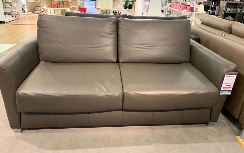 Schlafsofa echtes Leder, Sofa 2 Sitzer in Hamburg