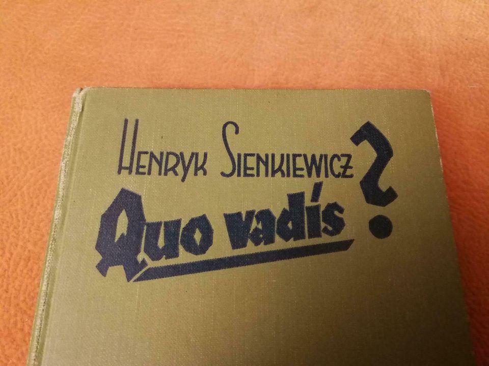 Ca 1932 Henryk Sienkiewicz: Quo vadis? Buch Kaiser Nero Rom in Dresden