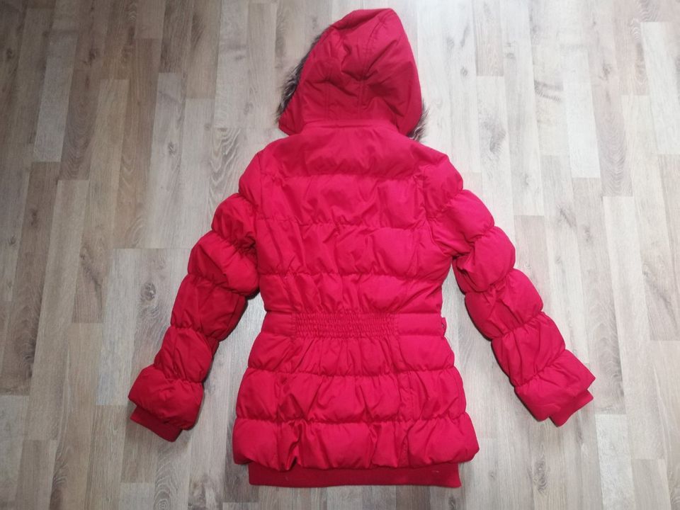 Winterjacke Steppjacke rot Mädchen C&A Größe 158/164 in Rositz