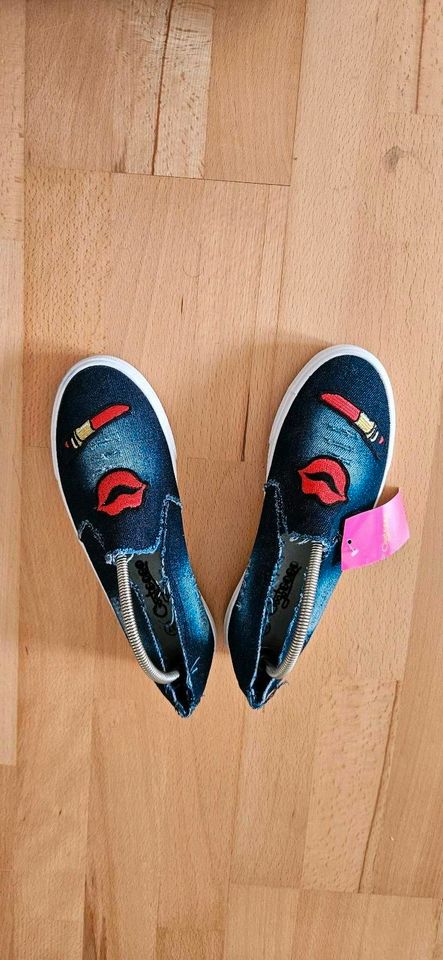 Slip on Sneaker Schuhe 37 Jeans lipstick in Landshut