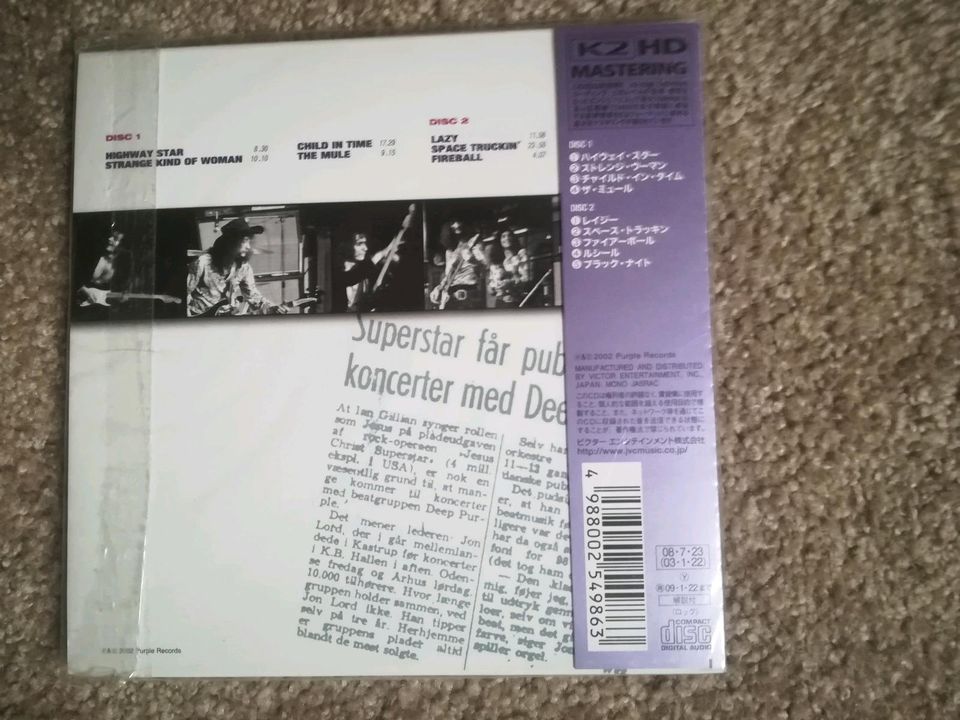 Deep Purple – Live In Denmark '72(Japan Paper Sleeve 2CD)Neu in Wolfen