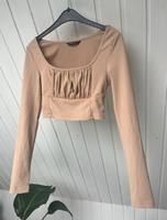 Beiges Langarmshirt crop Gr.XS Nordrhein-Westfalen - Hamm Vorschau
