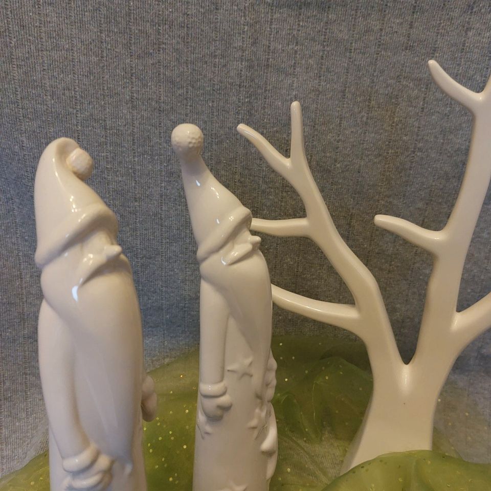 Weihnachtsfiguren aus Keramik - 36,31 und 11 cm - in Paderborn