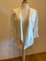 Eleganter weißer Blazer mit Spitze Größe M Bayern - Breitenberg Vorschau