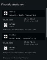 Flugticket von Düsseldorf nach Pristina von 14 Juli - 21 Juli Düsseldorf - Flingern Nord Vorschau