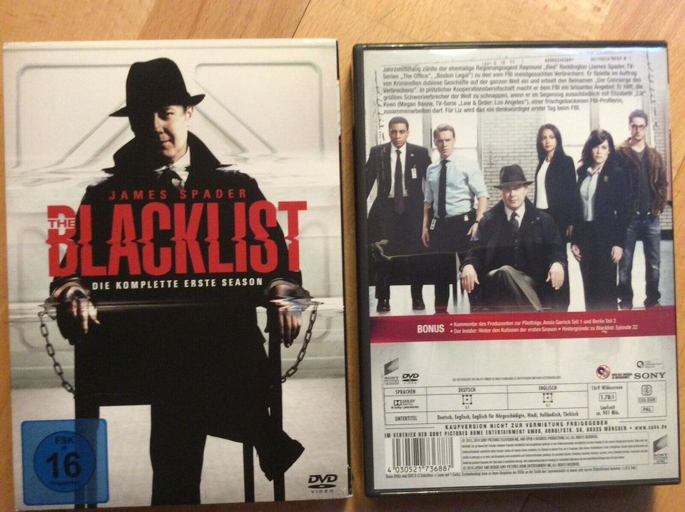 6 DVD - THE BLACKLIST 1 STAFFEL James Spader in Mainz