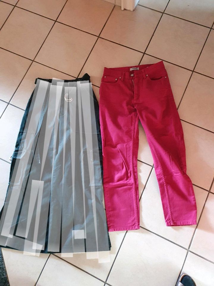 Pinke Carhartt Jeans High Waist, hohe Taille, Gr XS, 34 in Meerbusch