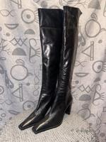 Sergio Rossi Overknees Stiefel schwarz 40 Nordrhein-Westfalen - Kerpen Vorschau