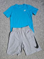 Nike Set T-Shirt + Short Gr M/ 137-147 blau/grau Sachsen-Anhalt - Dessau-Roßlau Vorschau