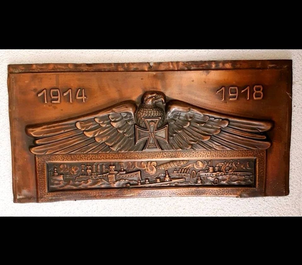 Militaria Schild 1914- 1918  1.Weltkrieg eisernes Kreuz in Neunkirchen