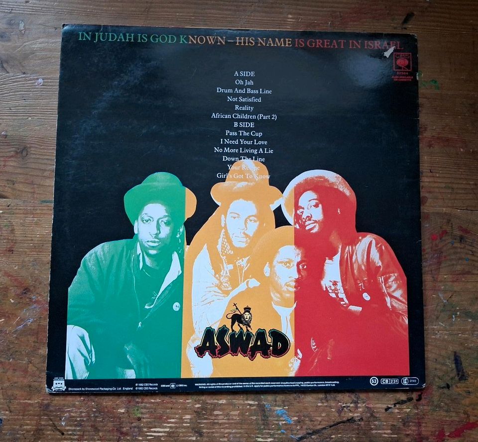 Vinyl LP: Aswad: Not Satisfied / Reggae in Biebergemünd