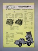 Kaelble 2 Achs Hinterkipper Typ KV 24E 8 24E 6T Oldtimer LKW Niedersachsen - Velpke Vorschau