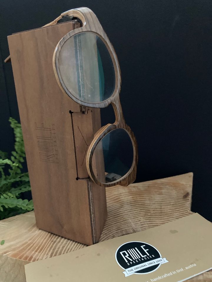 Rolf.® Spectacles, Holz--Brille, Mod. Olympia, Räuchereiche/Ahorn in Düsseldorf