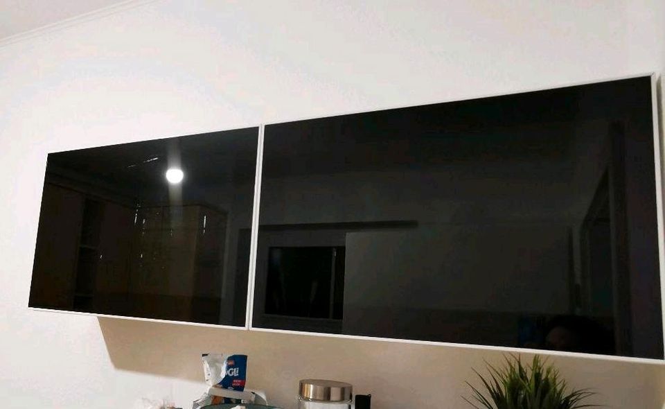 2x Ikea Glassvik Glastür für Besta 60x38 schwarz weiß in Tespe