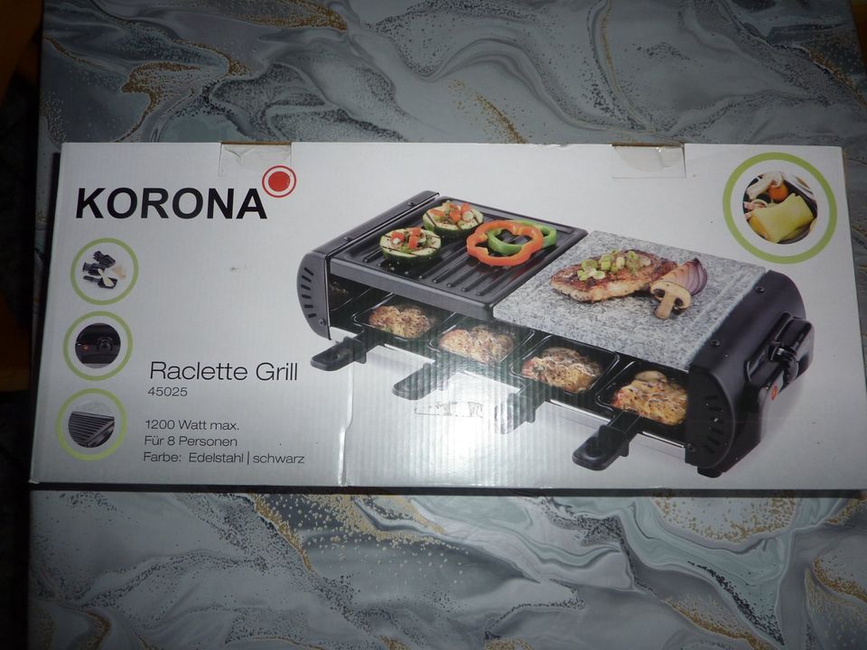 Korona Raclette Grill Neu unbenutzt in Wendehausen