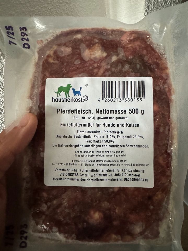 Pferdefleisch für den Hund - 5kg in Mittweida