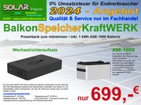 Powerbank mit dem Wechselrichteraufsatz & 1 kWh Stromspeicher ASE-1000 Brandenburg - Dannenwalde (Gumtow) Vorschau