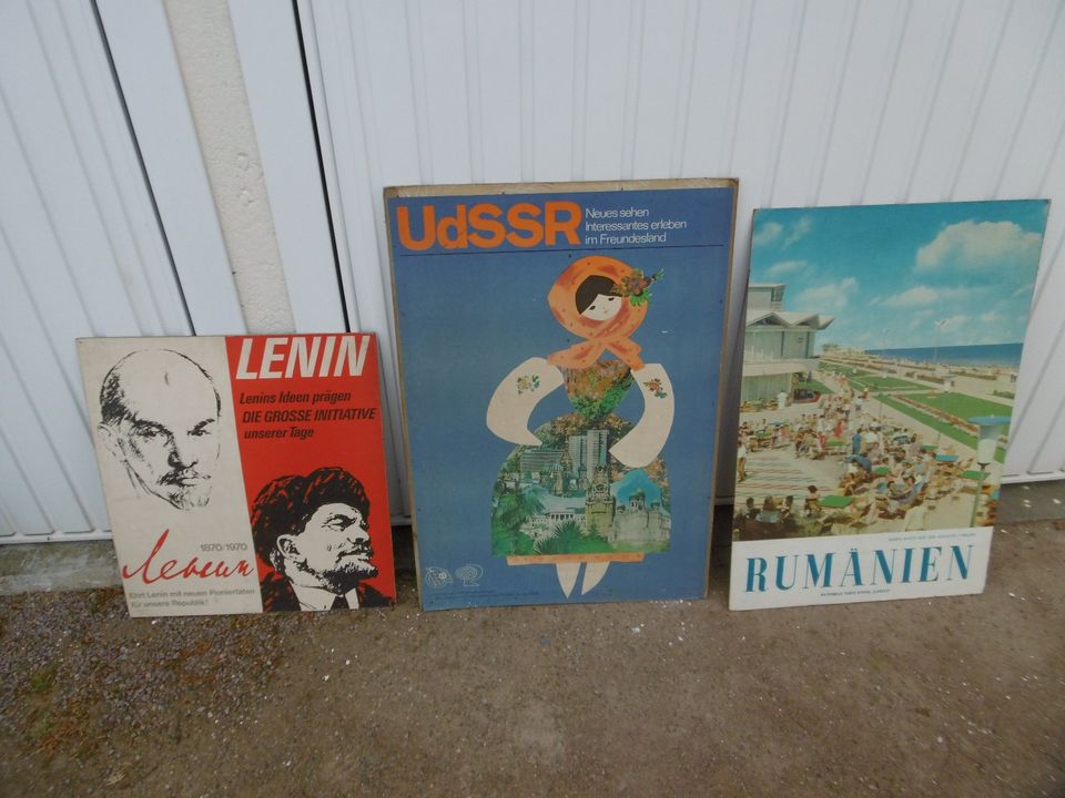 3x DDR UDSSR Poster Plakat Reisebüro Lenin Propaganda in Roßwein