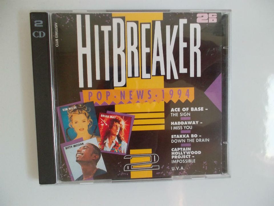 Doppel-CDs "HitBreaker" Pop-News,so gut wie Neu!TOP! in Stutensee