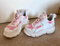 Damen Buffalo Plateau Sneaker Schuhe Vegan Boots weiß/pink Gr. 37 Sachsen-Anhalt - Halle Vorschau
