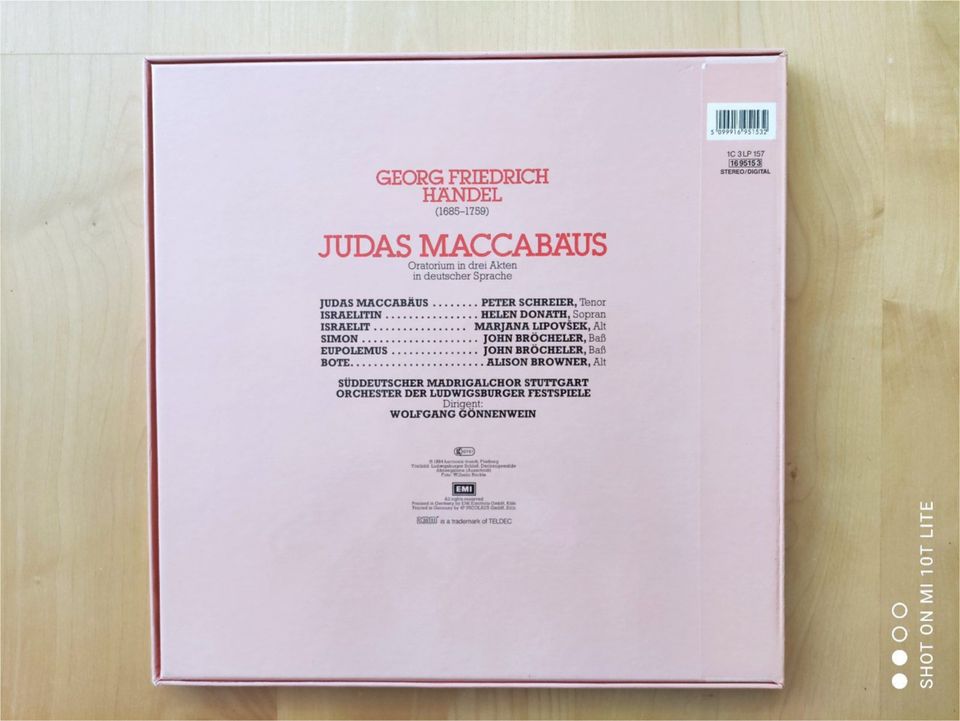 Vinyl Klassik Haendel / Judas Maccabäus in Sankt Goarshausen 