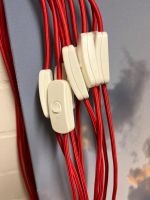 Stoffkabel rot mit Schalter und Stecker Kreis Pinneberg - Wedel Vorschau