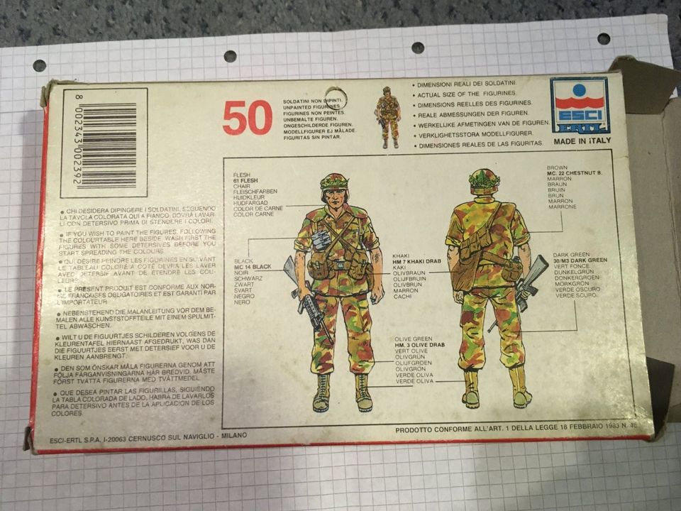 Kunststofffiguren "Modern US Soldiers" von ESCI, gebraucht in Brilon