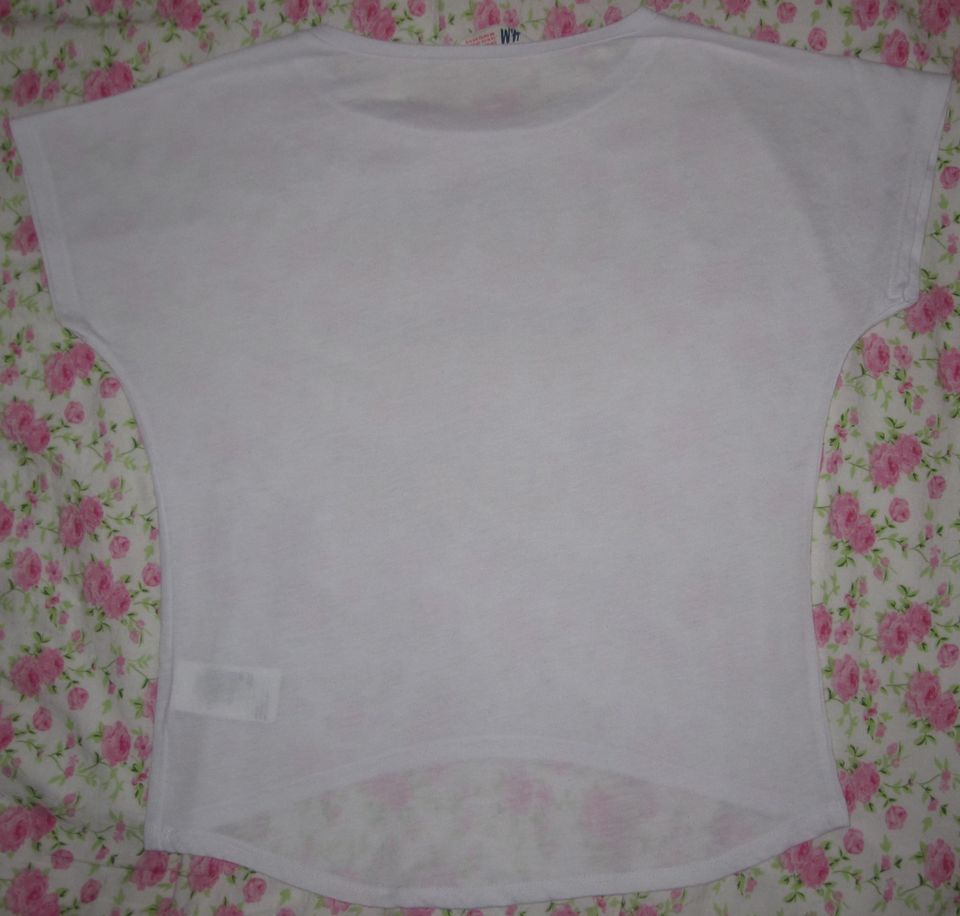 T-Shirt H&M Gr.140-146 Weiß Pailletten Glitzer New York in Ottobrunn