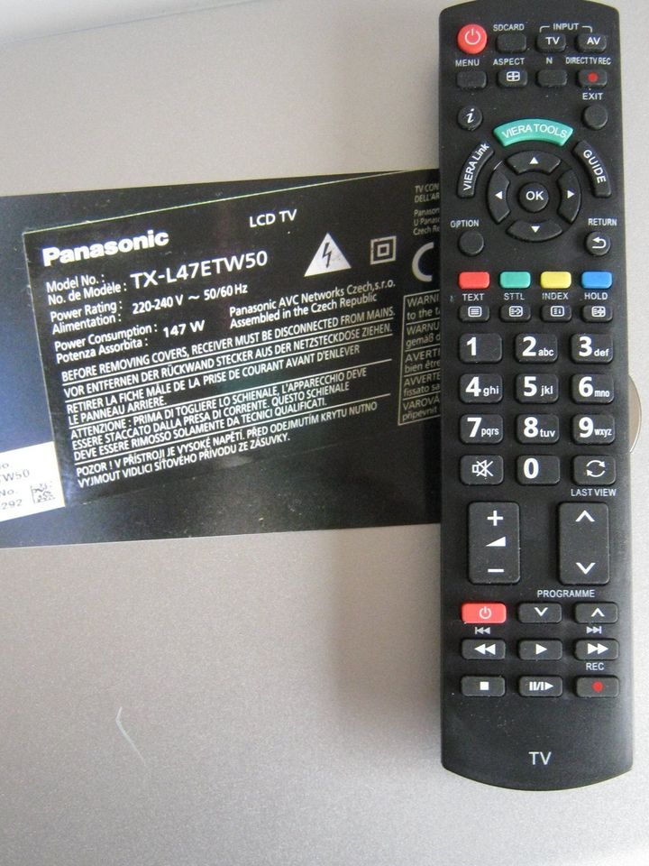 PANASONIC-LCD-SMART-TV Ersatz-Fb. Typ TV-TX-L-Serie in Kratzenburg
