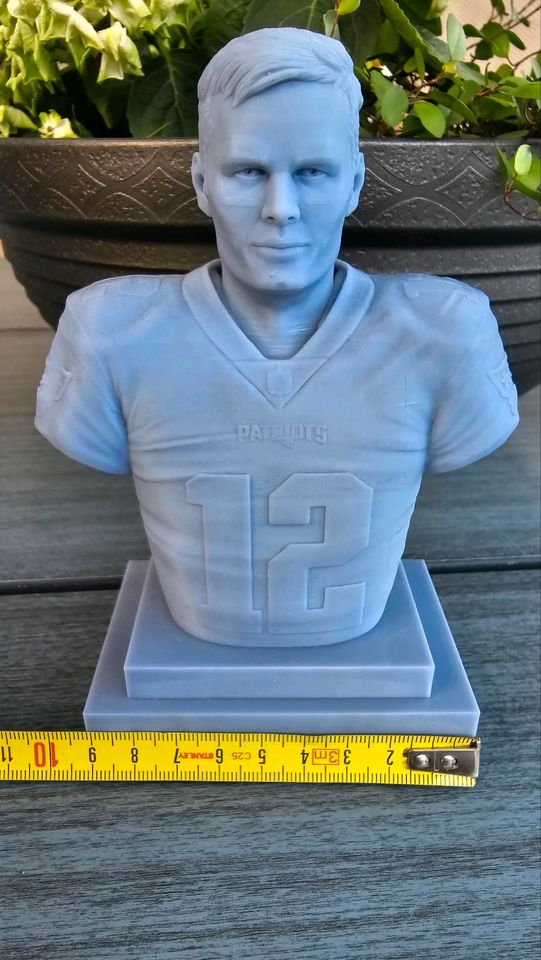 Tom Brady New England Patriots Büste Resin 3D Druck Voll in Peine