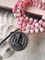 Buddha Kette - Mala - Halbedelsteine - rosa Hessen - Griesheim Vorschau