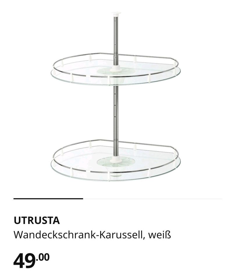 UTRUSTA  Wandeckschrank Karussell von IKEA  Neu OVP in Mitterteich