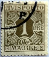 Dänemark, Avisporto, 1 dänische Öre von 1907, grau Nordrhein-Westfalen - Lippstadt Vorschau