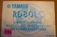 Betriebsanleitung  Yamaha RD 80 LC Bayern - Sulzbach-Rosenberg Vorschau