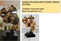 Sculpture Decorative Silent Is Golden, Abstract Art Statue Dresden - Innere Altstadt Vorschau
